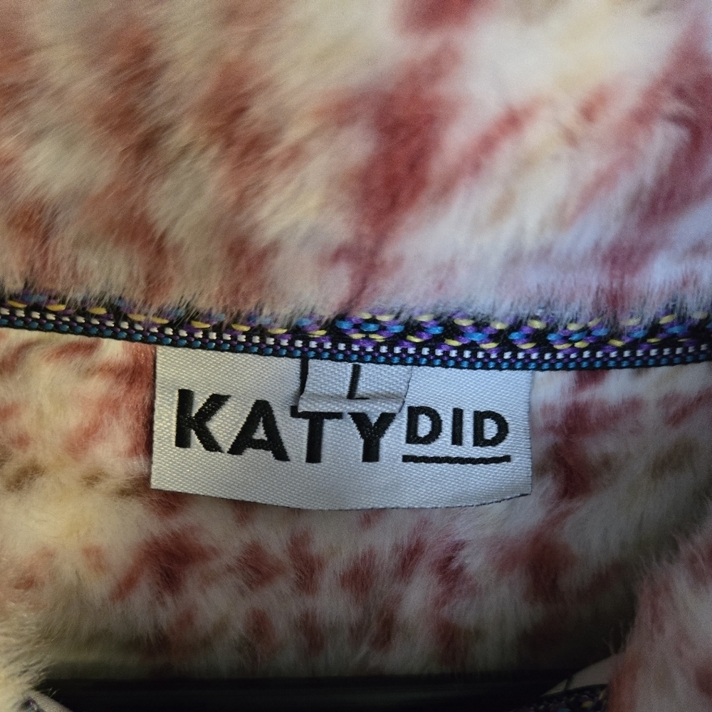 Red & White Plaid Katydid Super Soft 1/4 Zip Pullover, Pockets, Large - Picture 7 of 8